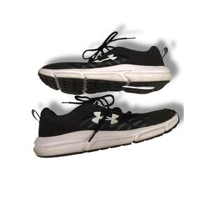 Under Armour Charged Assert 10 Mens Running Shoes Black White 3026175-001 Size 9